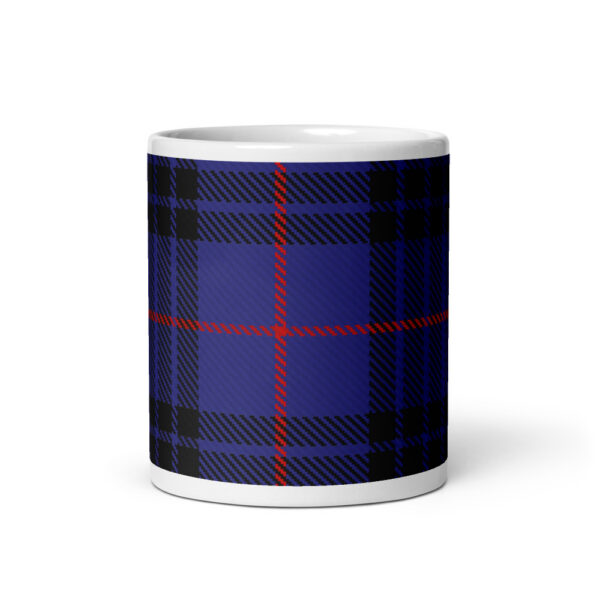 Morgan or MacKay Blue Tartan Mug - Image 3
