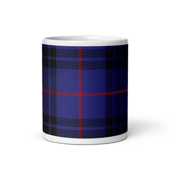 MacKay or Morgan Blue Tartan Mug - Image 3