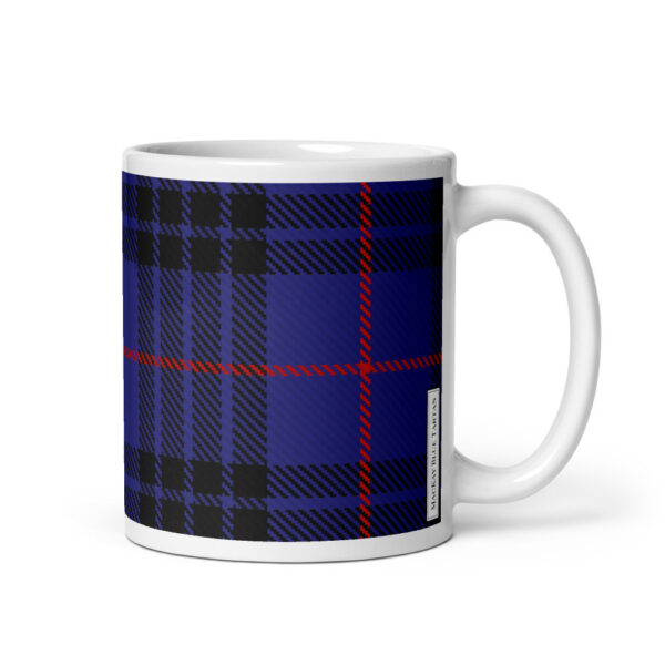 MacKay or Morgan Blue Tartan Mug
