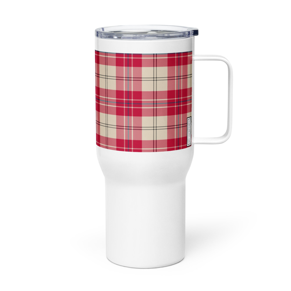 Arduaine Red Tartan Travel Mug