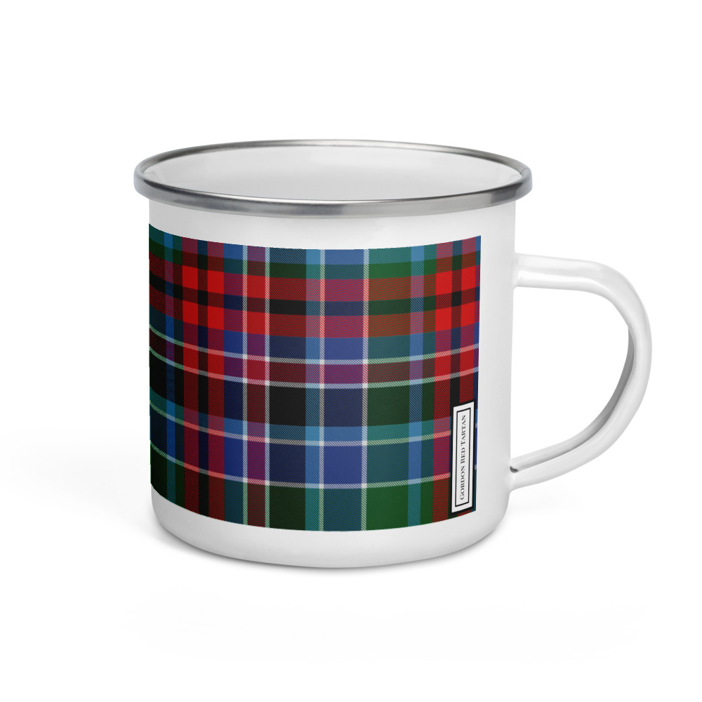 Gordon Red Tartan Enamel Mug